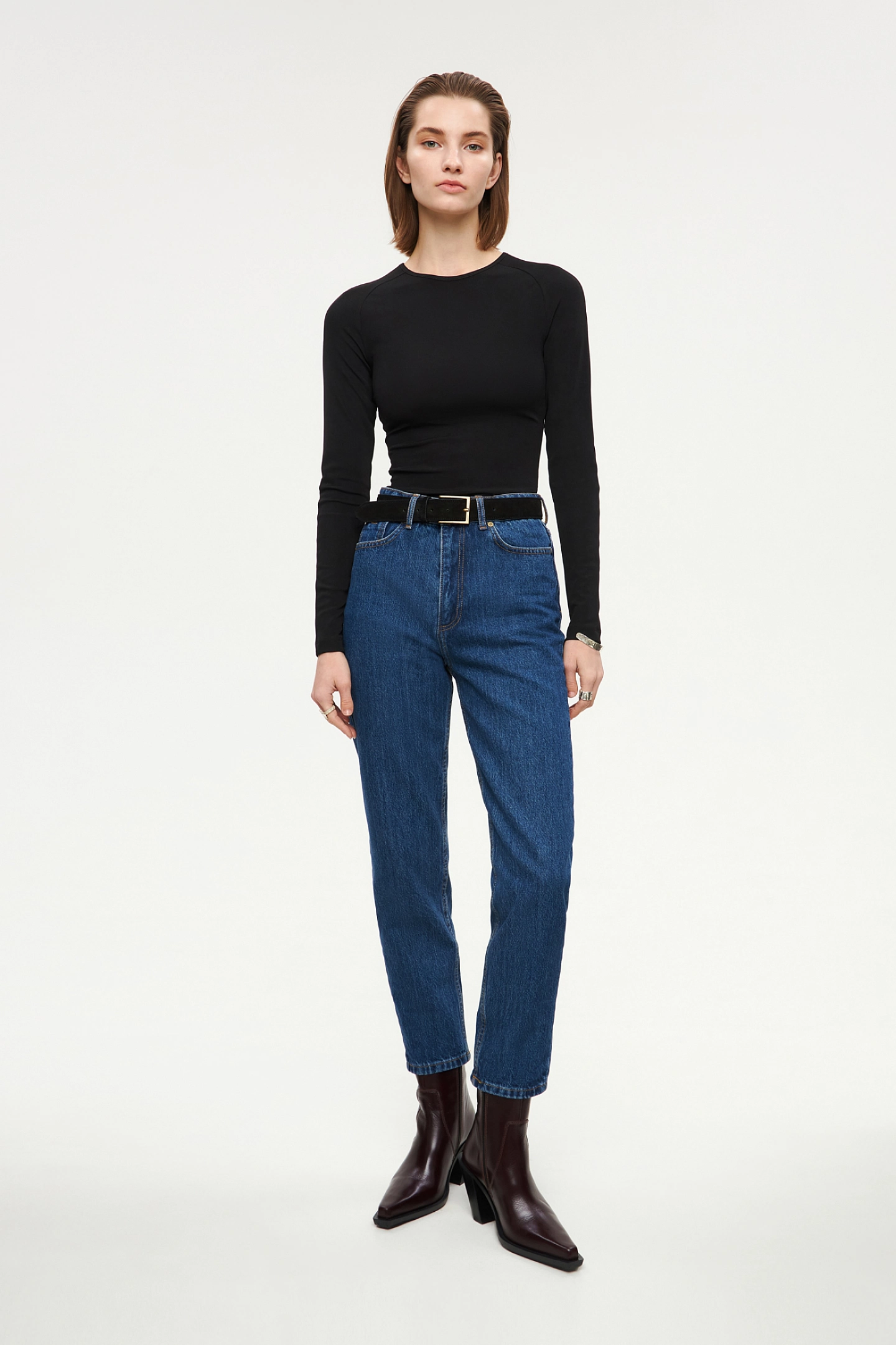 Лонгслив с рукавом реглан - погон