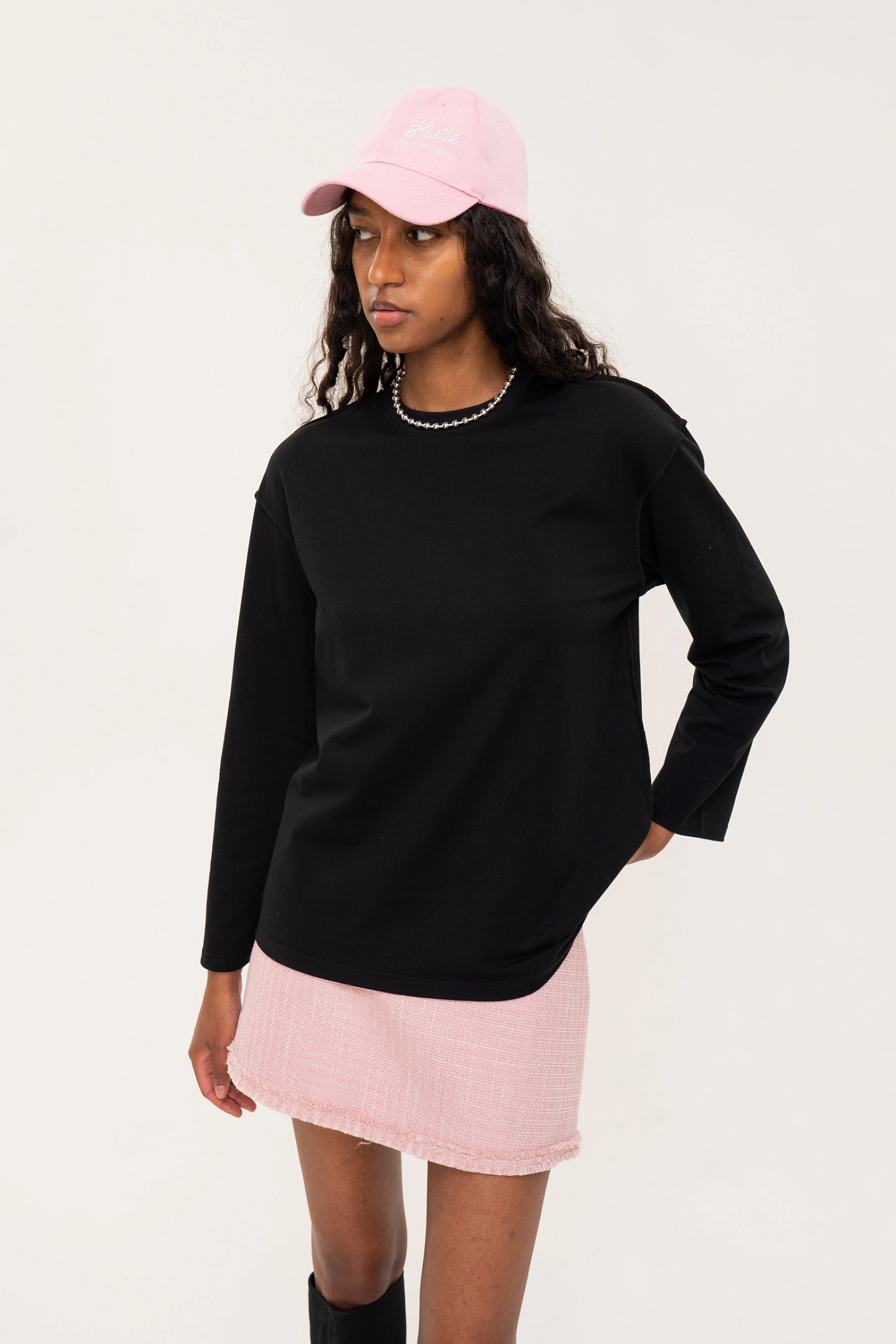 Лонгслив свободного кроя