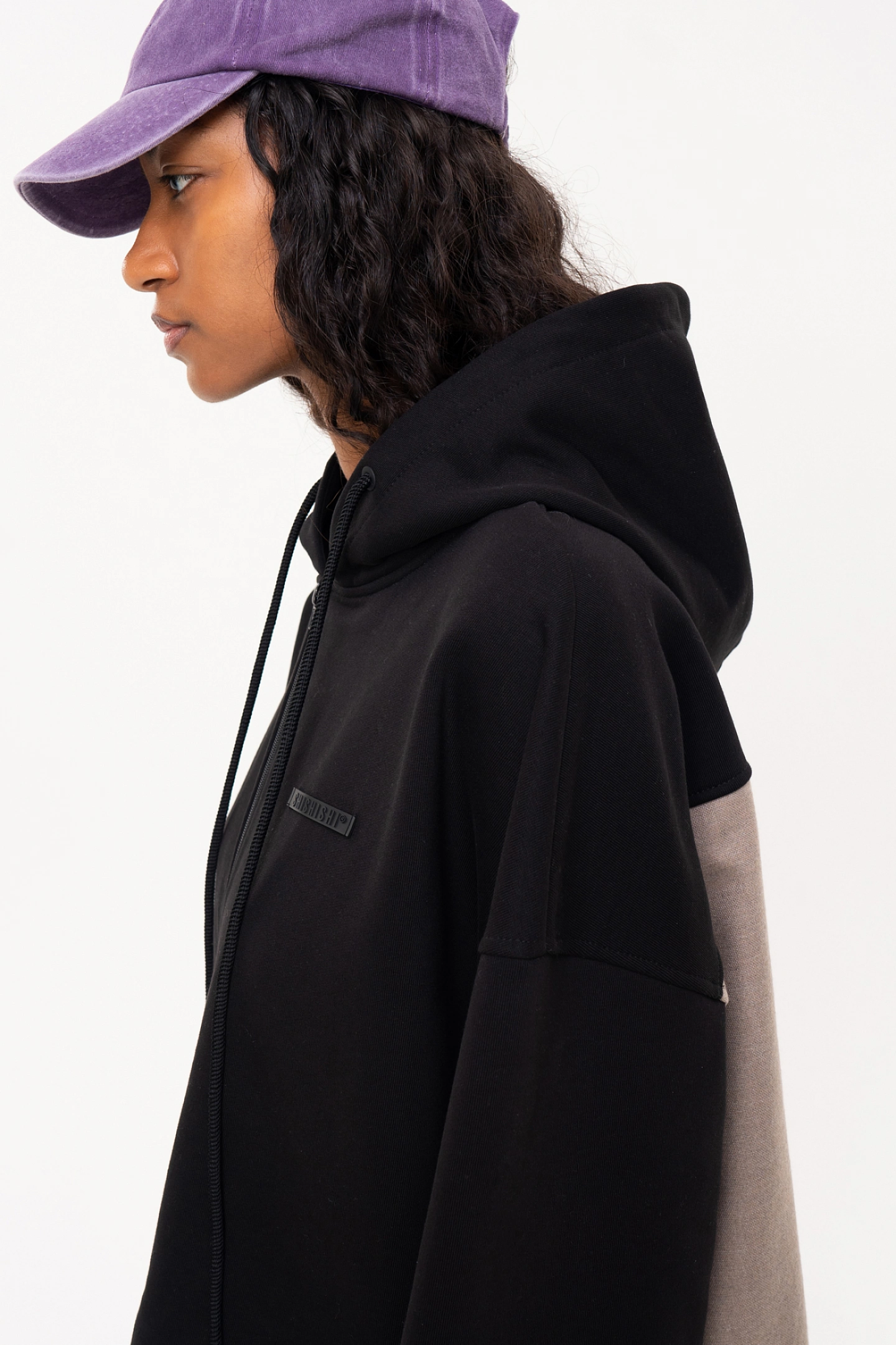 Худи с отделкой из фланели и брюки из фланели