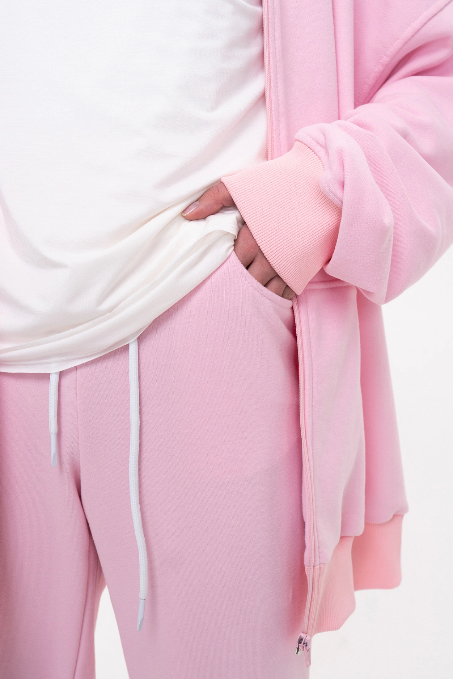 Брюки клеш из футера