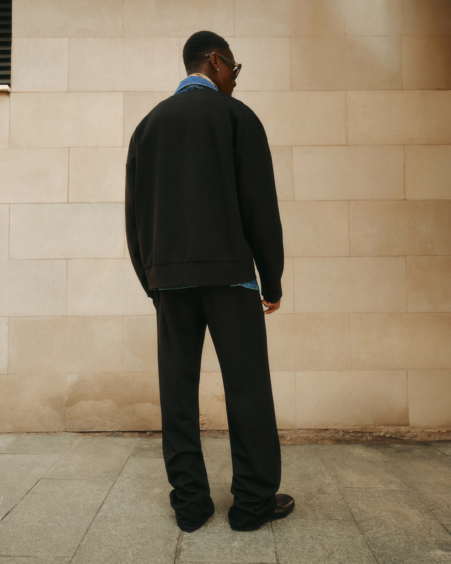 Брюки со стрелками из джерси