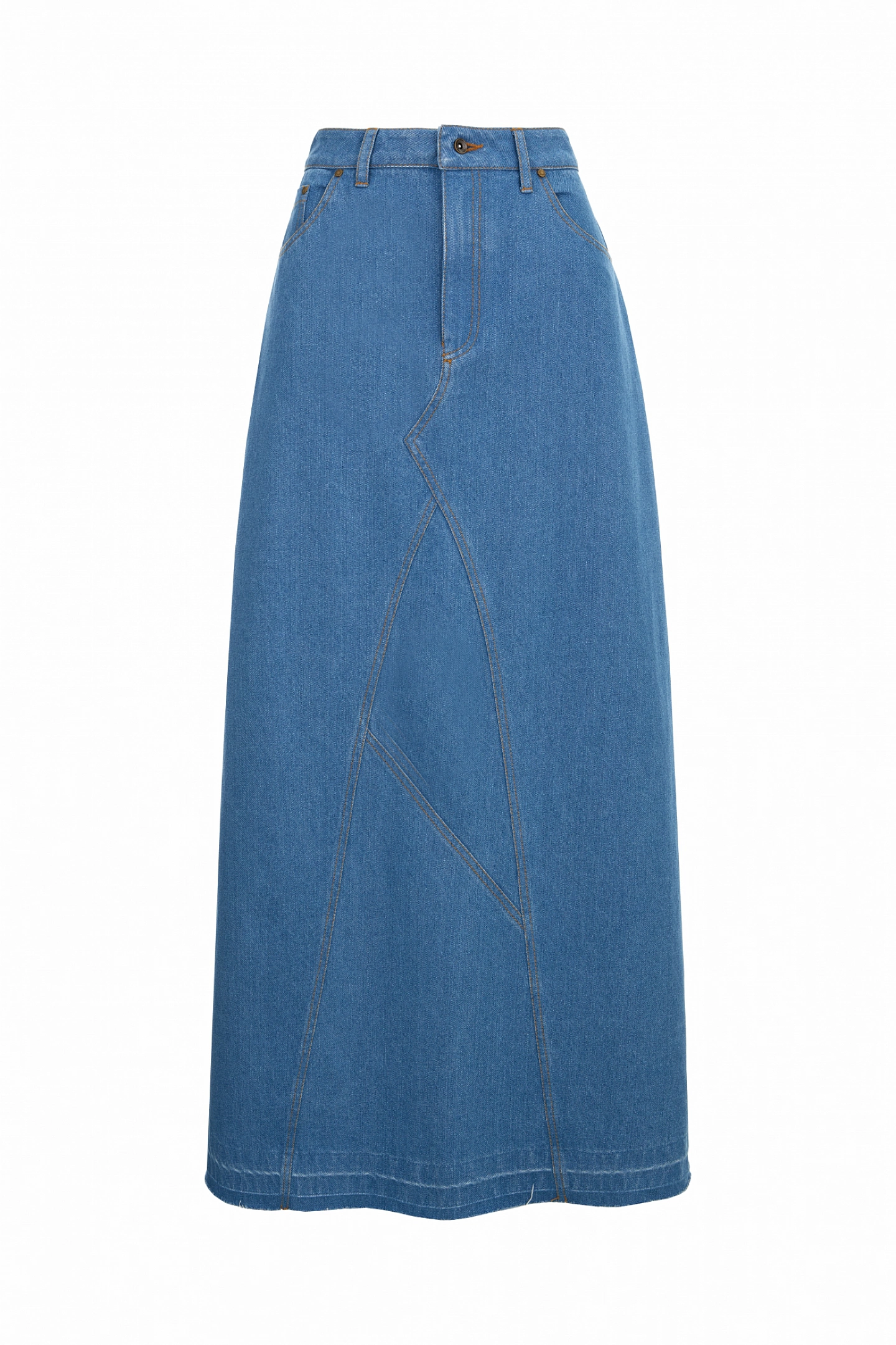 Юбка макси джинсовая